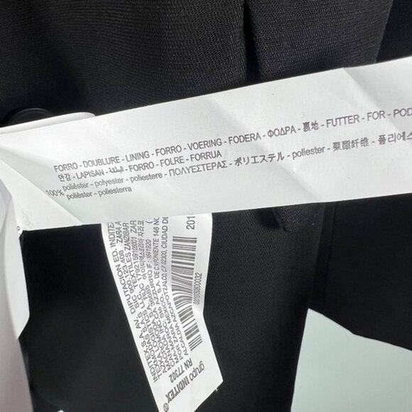 NWT ZARA BASIC Lined 2 Front Button Shoulder Pads Back Slit Blazer 2010/750 Sz M - Picture 14 of 16